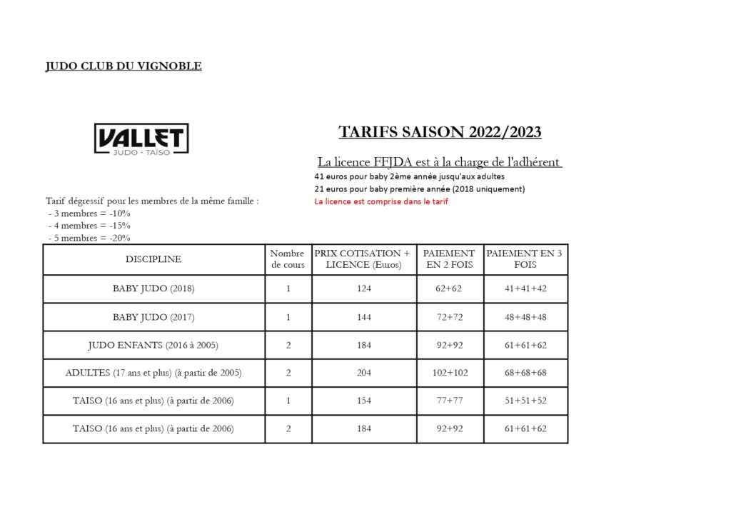 Tarifs Cotisations Saison 2022-2023.xlsx - Feuil1-1_page-0001 - Judo ...